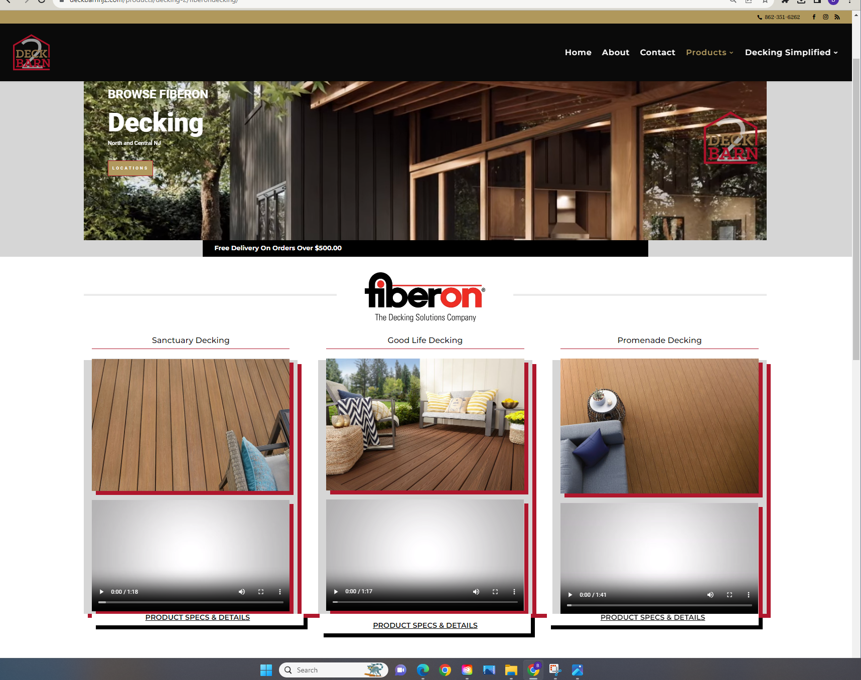 Contractor SEO Websites Deck Barn NJ